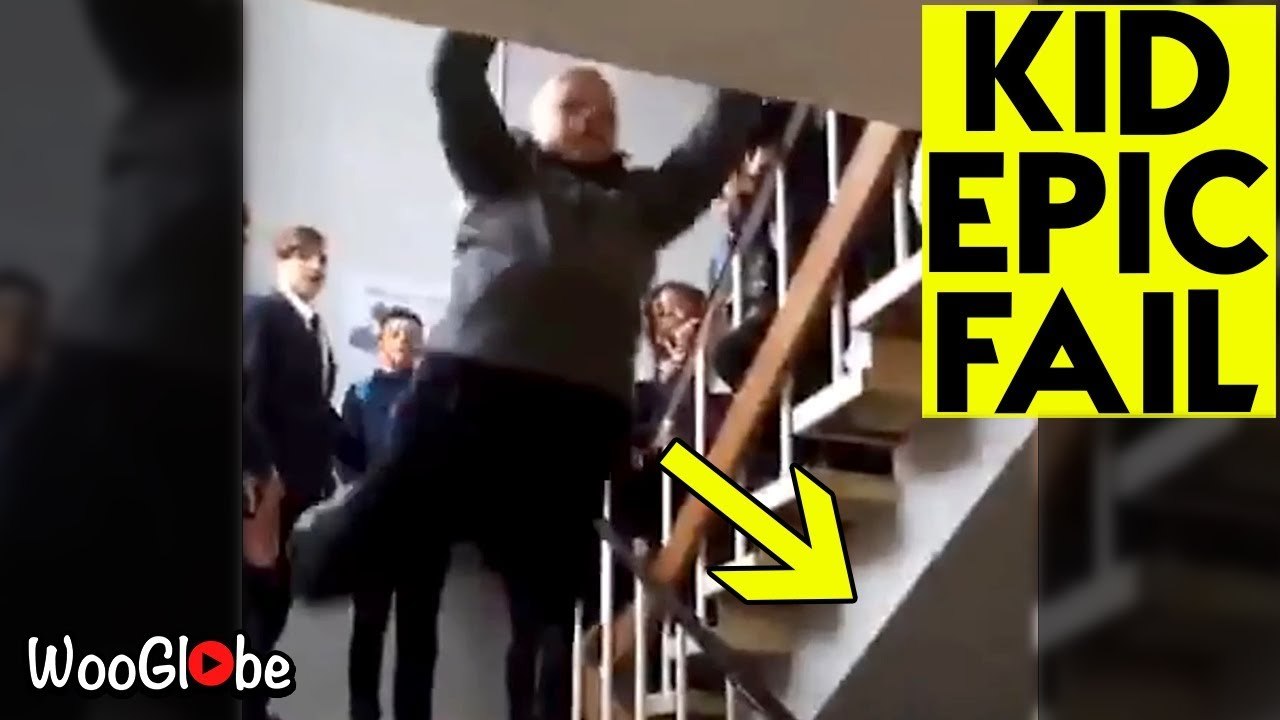 'Swing from the stairs they said, it wouldn't go wrong they said *Epic Fail*'