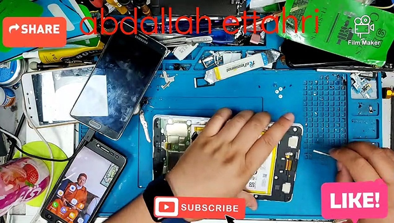 إصلاح موصل شاحن سامسونج اللوحي t295 Samsung tablette t295 connecteur charger