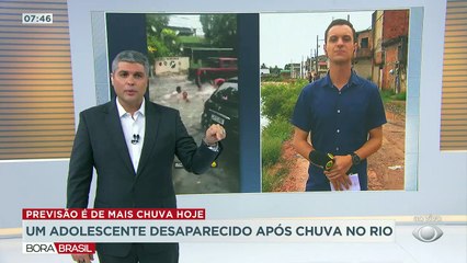 O fim de semana deve ser com chuva mais moderada, no Rio de Janeiro. Um adolescente segue desaparecido após a cidade ficar em estágio de atenção.