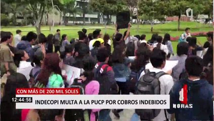PUCP: Indecopi multa a universidad por cobros indebidos a estudiantes