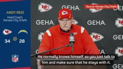 Скачать видео: Reid lauds Mahomes as 'one of the greatest' after Chargers win