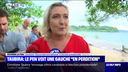 Marine Le Pen: "Je crois que la gauche est totalement en perdition, ils ne savent plus du tout comment sortir de cette spirale"