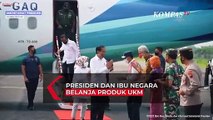 Presiden Joko Widodo dan Ibu Iriana Belanja Produk UKM di Blora