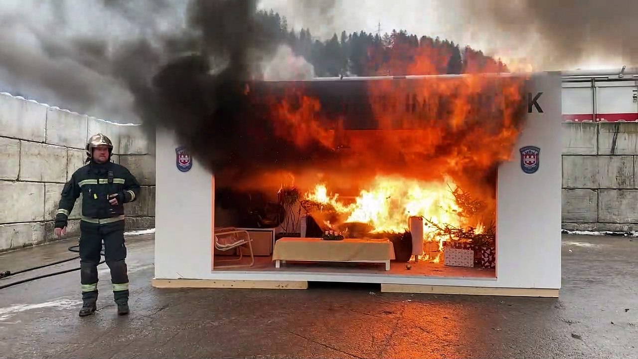 Christbaumbrand Wohnung