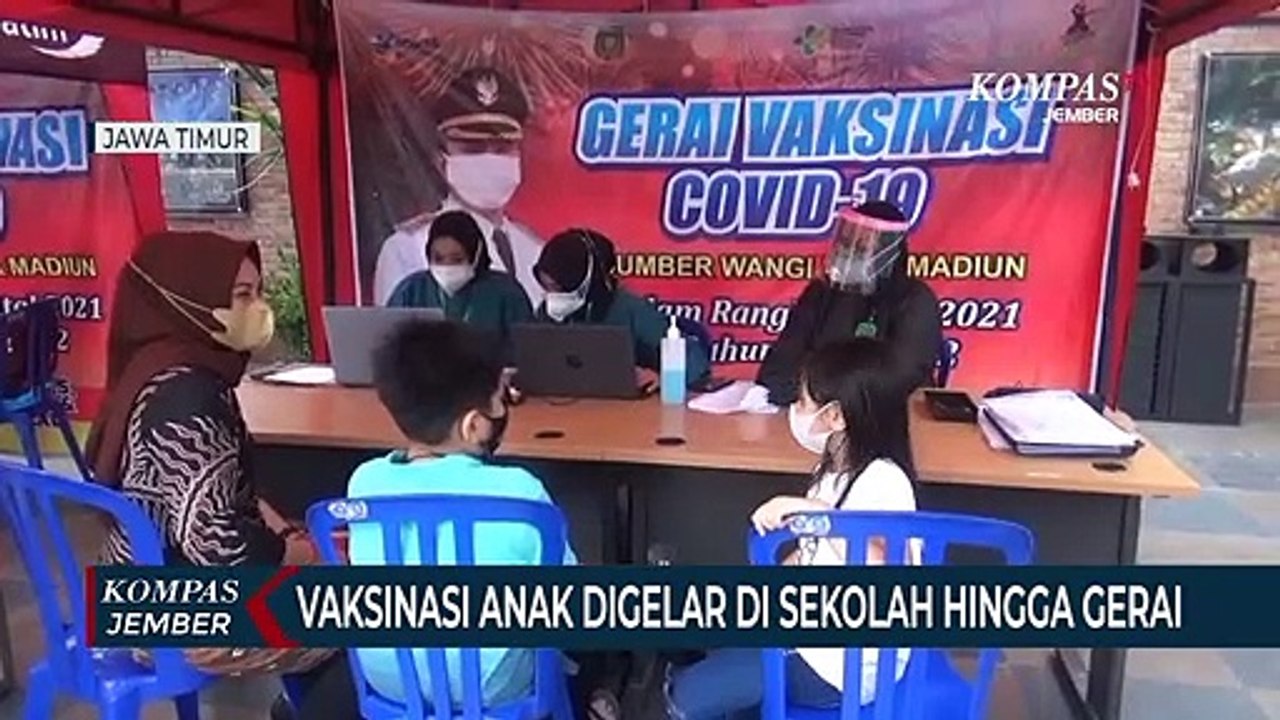 Vaksinasi Covid-19 Mulai Menyasar Anak Usia 6 - 11 Tahun di Jatim dan Bali