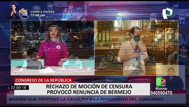 Congreso: rechazan admitir moción de censura contra María del Carmen Alva