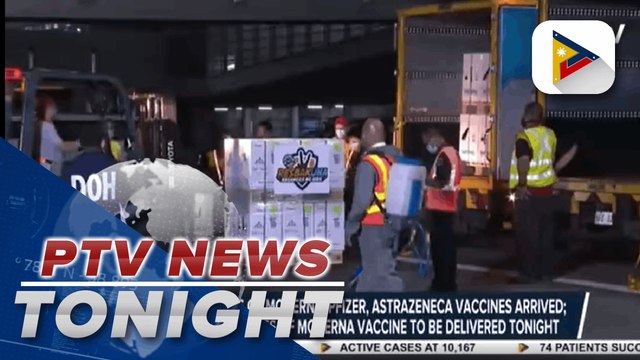 Over 2.6M doses of Moderna, Pfizer, AstraZeneca vaccines arrived in PH; Another 940K doses of Moderna to be delivered