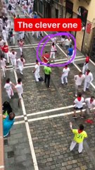 C'est assez simple de repérer le mec qui chercher les problèmes lors d'un lâcher de taureaux
