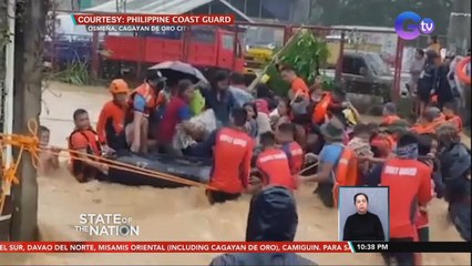 Ilang residenteng na-trap sa baha, inilikas ng Philippine Coast Guard | SONA