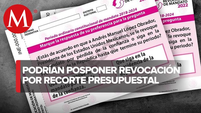 INE votará posponer temporalmente proceso de revocación de mandato ante falta de presupuesto