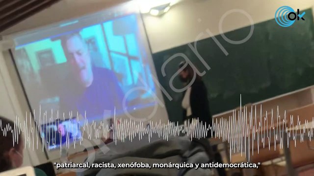 El gurú de Pablo Iglesias en la clase de Dina Bousselham: “Los votantes del PP y Vox son racistas”