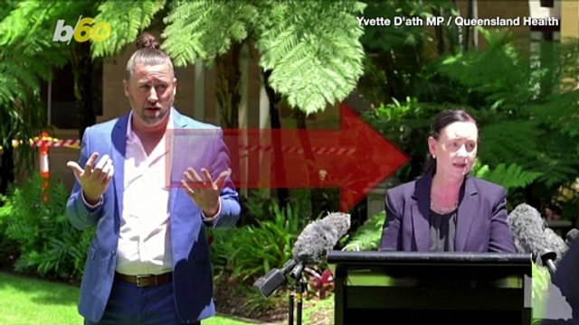Spider Interrupts COVID-19 News Conference in Australia