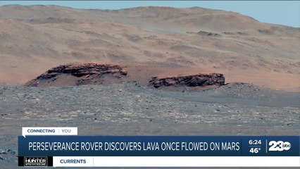 Perseverance Rover discovers lava once flowed on Mars
