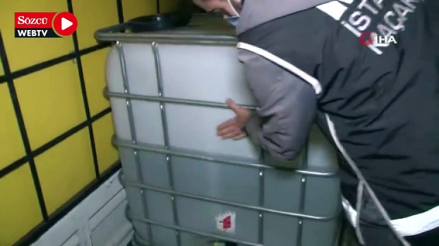 İstanbul’da sahte alkol deposuna baskın: 1 buçuk ton metil alkol ele geçirildi