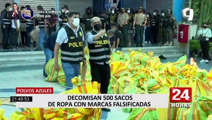 Polvos Azules: operativo permitió decomisar prendas con marcas falsificadas