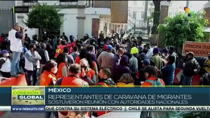 Migrantes y autoridades de México logran acuerdos