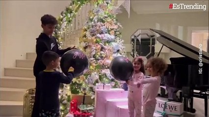 Con tierno video, Cristiano Ronaldo y Georgina Rodríguez revelaron el género de los bebés que esperan