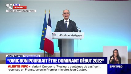 Jean Castex "J'invite chacune et chacun, vacciné ou pas, à se tester dans les heures précédents ces moments de fêtes"