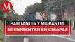 En Chiapas, habitantes desalojan a migrantes Haitianos
