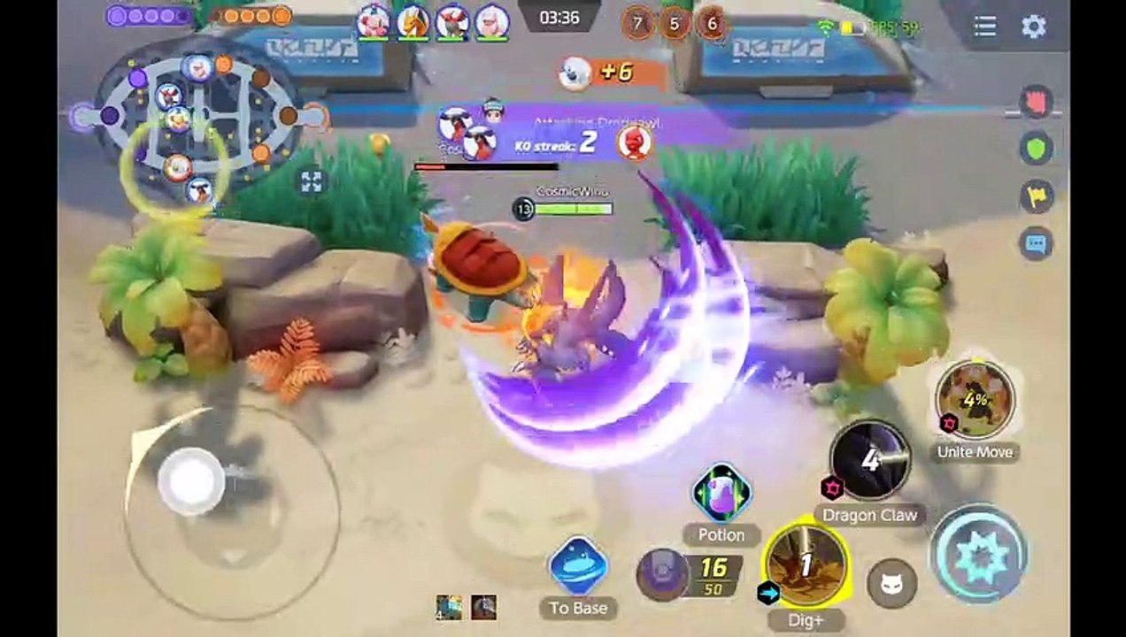 Pokemon Unite Gameplay [Rank]_ Garchomp 30+ Eliminations