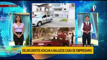 San Borja: capturan delincuentes que dispararon contra vivienda de empresario