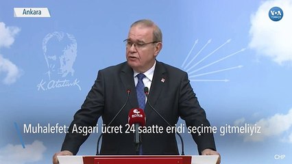 ‘’Asgari Ücret 24 Saatte Eridi Seçime Gidilmeli’’