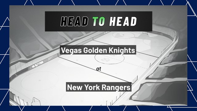 New York Rangers vs Vegas Golden Knights: Moneyline