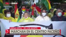 Marcha del Conade en La Paz exige la liberación de Pumari y otros presos políticos