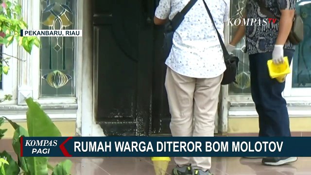 Rumah Warga Terbakar Akibat Dilempar Bom Molotov oleh Orang Tak Dikenal