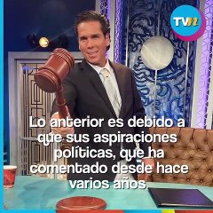 Roberto Palazuelos dispuesto a dejar la actuación siempre y cuando la haga en la política