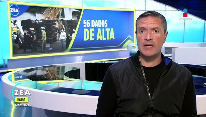 Dan de alta a 56 migrantes tras volcadura de tráiler en Chiapas