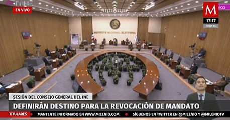 Sesión del Consejo General del INE, definirá el destino de la Revocación de Mandato