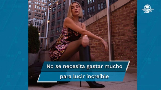 El vestido de Michelle Salas es perfecto para las fiestas y cuesta menos de 600 pesos