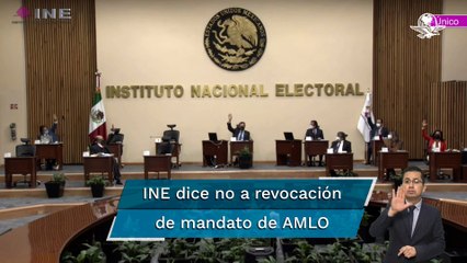 Por falta de recursos, INE acuerda posponer revocación de mandato de AMLO
