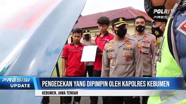 Polres Kebumen Melaksanakan Pengecekan Kendaraan Dinas Mobil Patroli Jelang Nataru