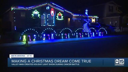 Valley man creates dream Christmas light display