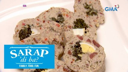 Sarap, 'Di Ba?: How to cook Cheesy chicken and spinach embutido