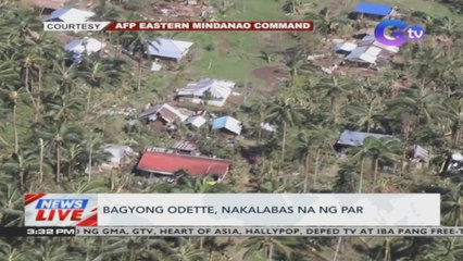 Bagyong Odette, nakalabas na ng PAR | News Live