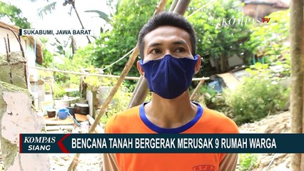Tanah di Sukabumi Bergerak Setiap Hari, Warga Takut dan Robohkan Rumah supaya Tak Tertimpa