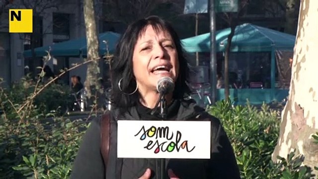 La portaveu d'USTEC-STES a Catalunya, Iolanda Segura, critica que uns jutges decideixin la llengua del sistema educatiu i demana fermesa i valentia a la Generalitat per no atacar la sentència del 25% del castellà
