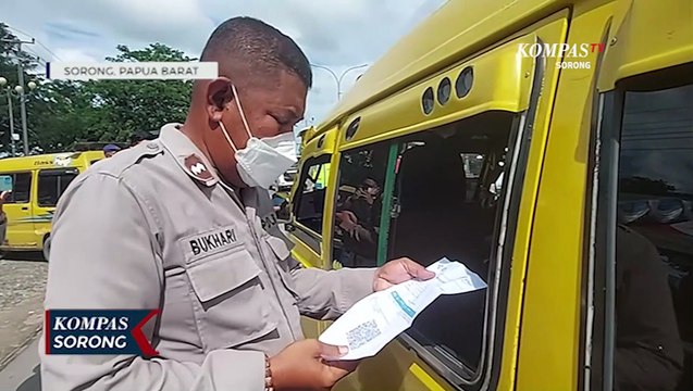 Ribuan Pengendara Terjaring Razia Vaksinasi Covid-19 Oleh Polres Sorong Kota