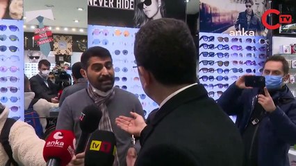 Esnaf İmamoğlu'na 'Cumhurbaşkanı olmak istiyor musunuz?' dedi: Bakın İmamoğlu ne yanıt verdi