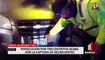 Ate: delincuentes roban casa y huyen, pero policía los captura tras persecución