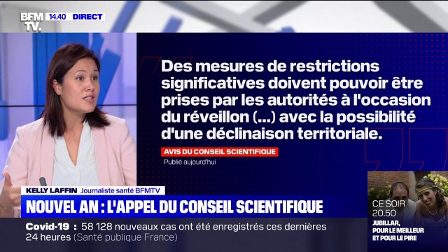 Le Conseil scientifique appelle à des mesures de restrictions significatives pour Nouvel An