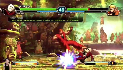 (PS3) KOF XIII - 12 - SP02 - Saiki Team, Mr. Karate, Ash - Lv 5 Hardest pt1