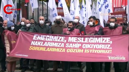 TMMOB Üyeleri Ankara'da toplandı: 'İktidar tüm taleplerimize kulak tıkadı'