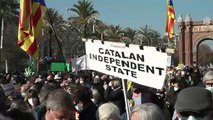 Protestas en Barcelona contra la decisión del Supremo de mantener el 25% de las clases en castellano