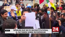 Congreso: Especialistas afirman que dictamen sobre referéndum no es incostitucional