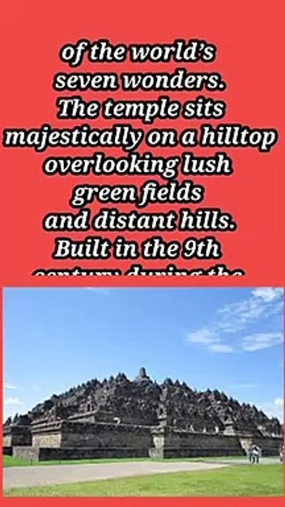Amazing fact fact about Borobudur Temple