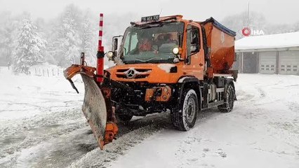 Kocayayla geçidinde kar kalınlığı 48 santimetreye ulaştı